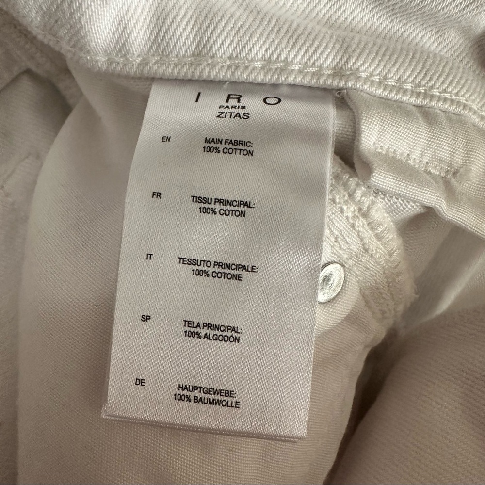IRO Paris • Zitas Straight Jean in White - Picture 8 of 8